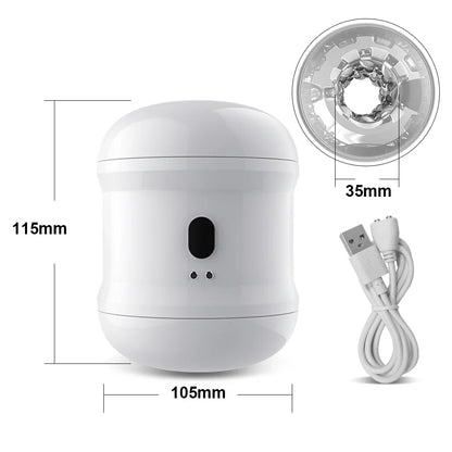 Automatic Male Masturbator Vibrating Men Open-ended Pocket Pussy Masturbation Cup Soft Silicone Adult Goods Sex Toy for Men