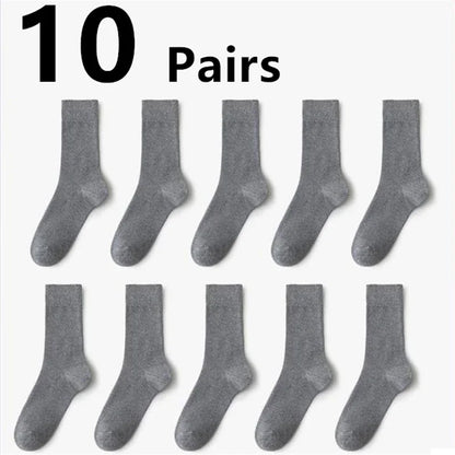 5/10 Pair male Non Binding Diabetes Socks Comfortable Breathable Socks Suitable For Elderly Man For Fat Feet Men Plus Size 39-48