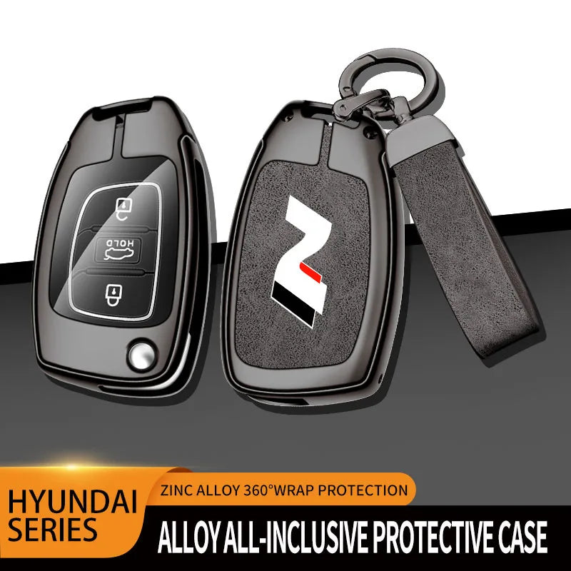 Modern High-End Hyundai Key Cover Suitable for N LINE N IX35 IX25 Tucson Sonata Car Key Case Luxury Design Vehicle Accessories