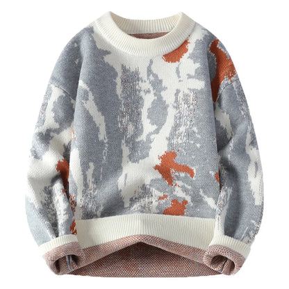 autumn and winter Men's Fashion casual Round Neck Warm sweater slim fit Sweaters Men sweater male Thicken Warm wool pullovers