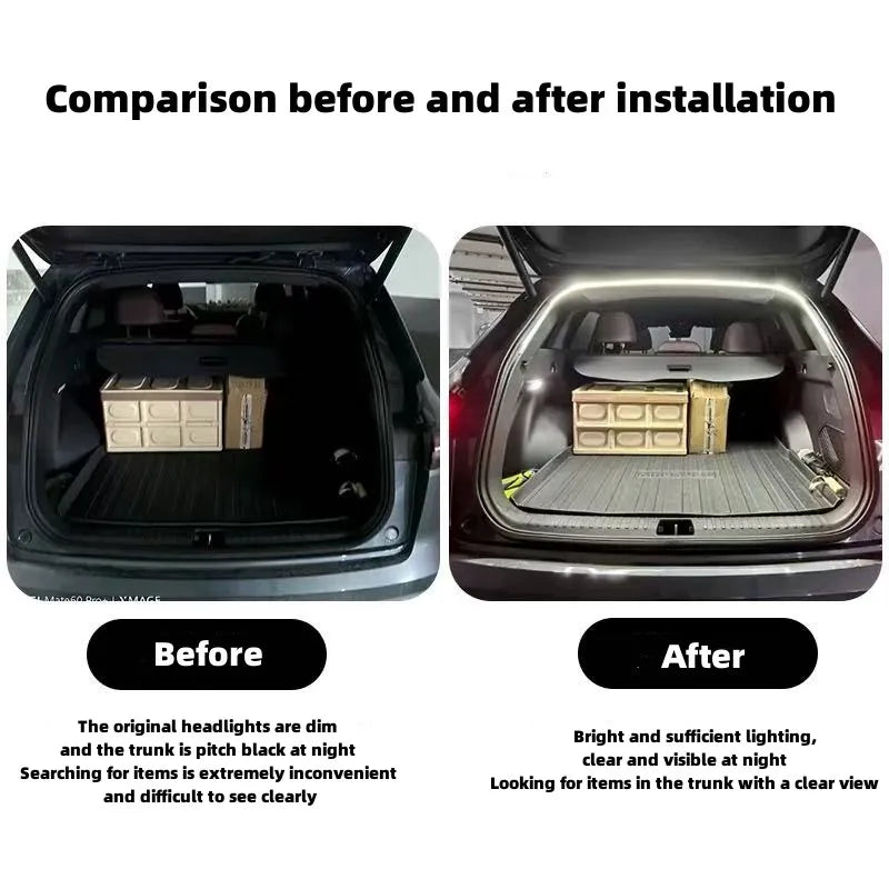 For ZEEKR 7X trunk light modification light Atmosphere lights White warm white Rear Trunk LED Light Bar
