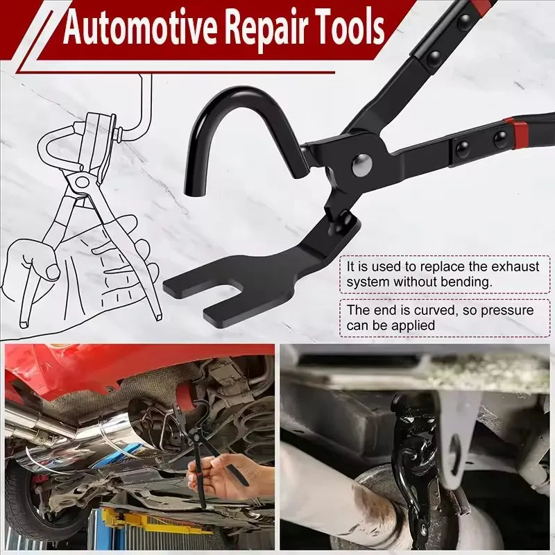 Car Exhaust Hanger Pliers High Carbon Steel Bracket Removal Pliers Non-slip Separate Rubber Bracket Hanger Support Removal Tool