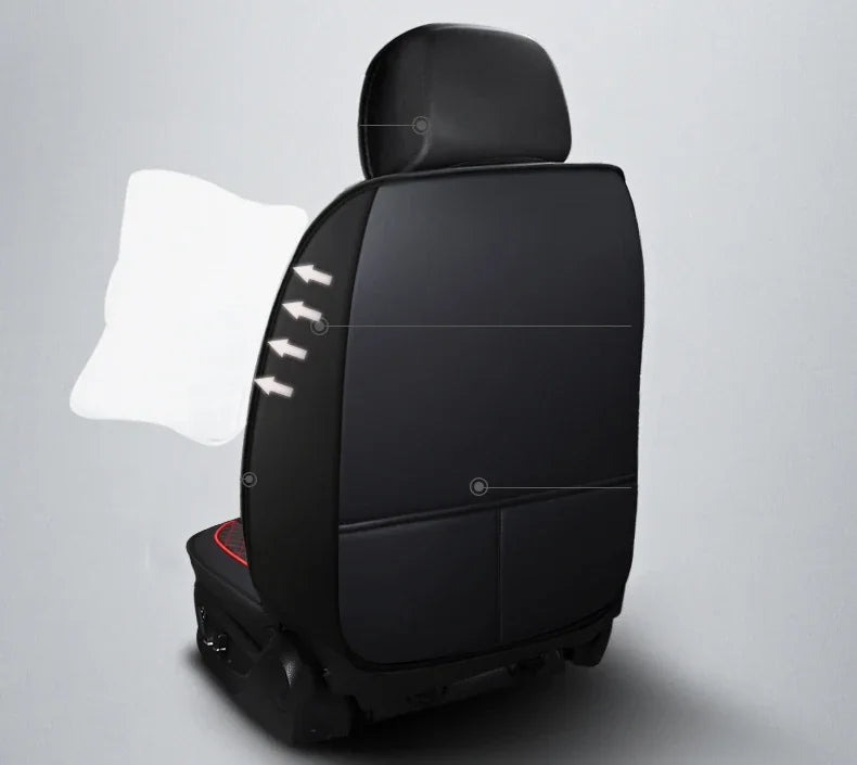 Full Coverage Pu Leather Car Seat Covers for FORD Focus MK2 Edge Explorer Ecosport Escape Everest Fiesta C-MAX Car Accessories