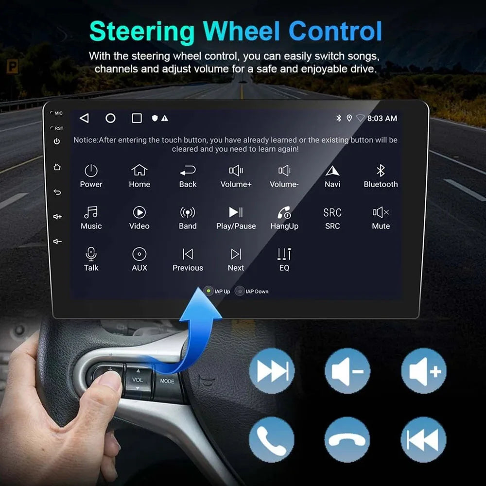Android 14 car navigation 9 in built-in Carplay + Android auto / 4 + 64G + AHD camera + microphone For 2006-2011 Toyota Camry