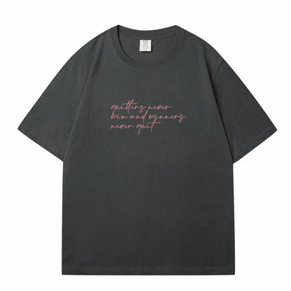WAVLATII Women New Letter Printed T shirts Female White Casual Cotton Tees Lady Purple Summer Short Sleeve Tops for Young WT2342