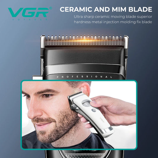 VGR Trimmer Professional Hair Clippers Rechargeable Trimmer Electric Hair Clippers Adjustable Hair Clipper Trimmer for Men V-880