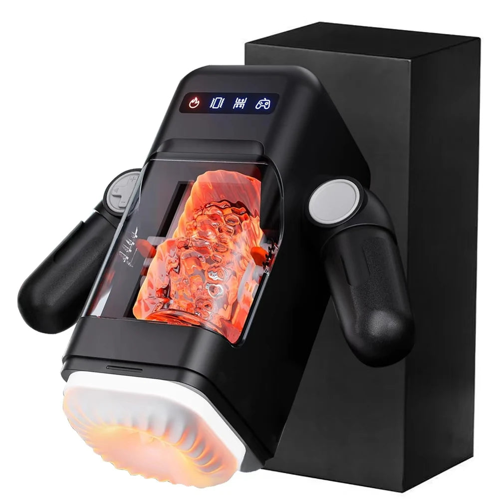 Automatic Thrusting Male Masturbator Cup hande Blowjob Pocket Pussy Strong Stroker Real Pocket Pussy Adult Sex Toys for Men