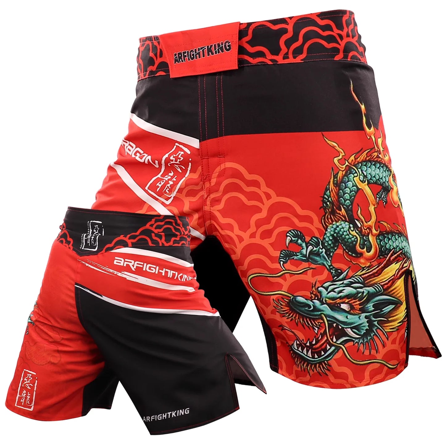 Fighter Jujitsu Sports 5-point Length Shorts Gym Jujitsu Taekwondo Thai Boxing Shorts Fighter Dress MMA Boxing Pants Size XXS-XL