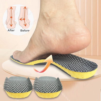 EVA Sports Arch Support Insoles Shock Absorption Deodorant Breathable Cushion Orthopedic Inserts for Running Basketball Shoes