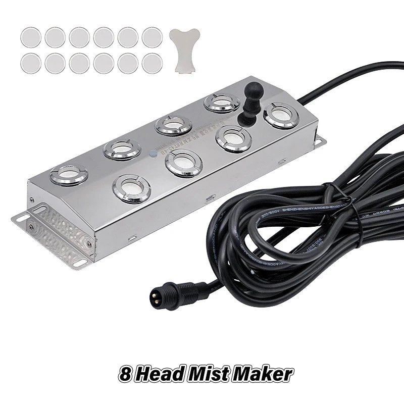 DC45V 2/4/6/8/10/12 Head Ultrasonic Mist Maker Fogger Fountain Pond Atomizer Air Humidifier Greenhouse For Hydroponics Sprayer