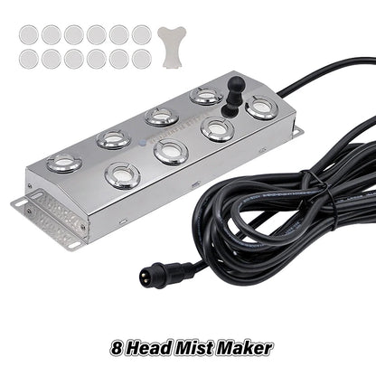 DC45V 2/4/6/8/10/12 Head Ultrasonic Mist Maker Fogger Fountain Pond Atomizer Air Humidifier Greenhouse For Hydroponics Sprayer