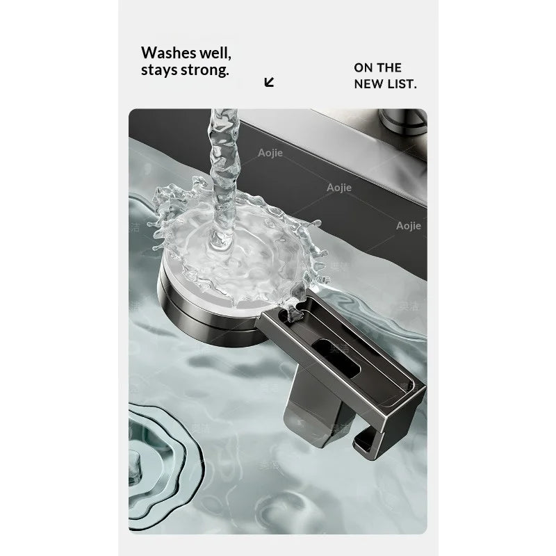 Suction Cup Kitchen Storage Rack Hook Rod No Drill Required Pot Spatula Spoon Knife Integrated Wall-Mounted Storage Rack