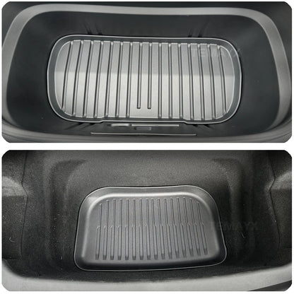 Car Floor Mats For Tesla Model Y Juniper 2025 2026 Double Layer Carpet TPE Trunk Pads Waterproof Cargo Liner Protective Kick Pad