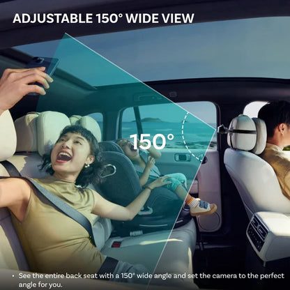 Ottocast Cabin Care Wireless Carplay Adapter Baby Car Camera for Backseat 1080P 150° Wide Angle Night Vision Back‑Seat Monitor