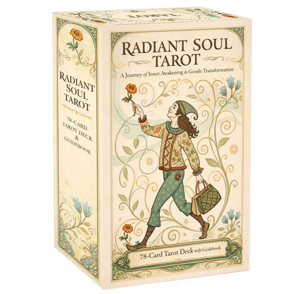 78 Tarot Cards, 13x8 Cm Radiant Soul Tarot Deck, Guide Life Problems Clearly and Calmly, Includes Paper Manual