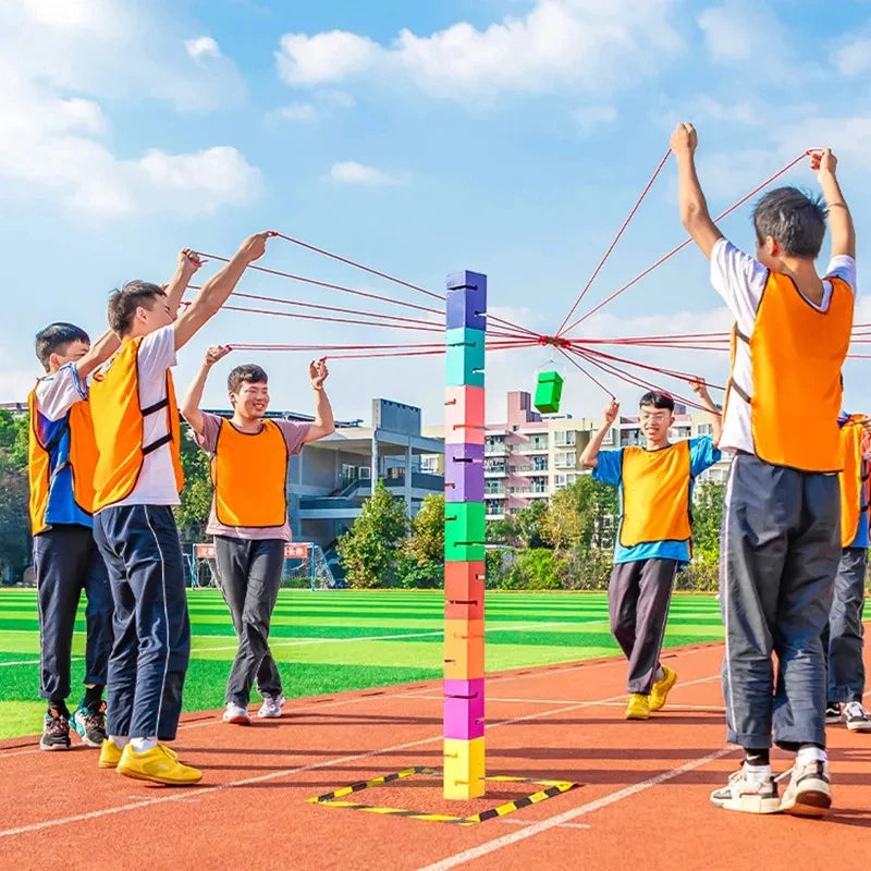 Fun Running Mat Oxford Fabric Roller Learning Team Building Activity Multi person Collaboration Game Youth Adult Outdoor Game
