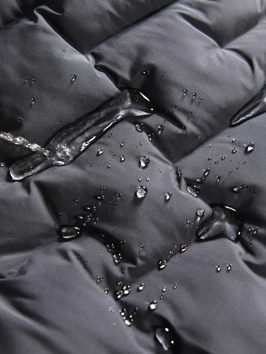 Waterproof Cotton Trousers for Men Winter Outdoor Sports Windproof Thermal Straight Leg Long Pants Casual Basic  Color
