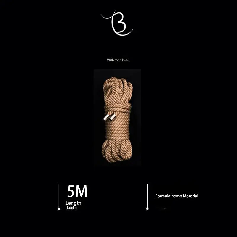 10m Shibari Bondage Rope,Soft Jute for Japanese Rope Art,Skin-Friendly for Beginners,Natural Color Skin-Safe Jute Couples Play