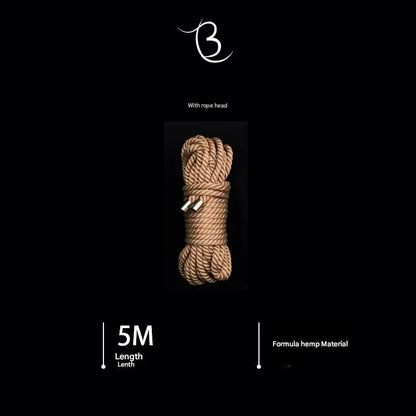 10m Shibari Bondage Rope,Soft Jute for Japanese Rope Art,Skin-Friendly for Beginners,Natural Color Skin-Safe Jute Couples Play