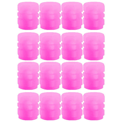 20Pcs Luminous Tire Valve Caps Car Fluorescent Tyre Valve Stem Caps Cover Night Glowing Bike Motorcycle Car Wheel Decoration