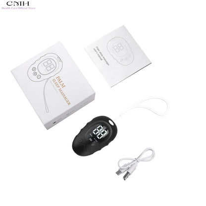 Micro-Current Smart Sleep Aid Massage Handheld Palm Pulse for Stress Anxiety Insomnia Relief Sleep Improvement Instrument Women