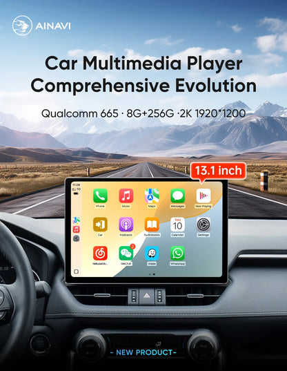 Ainavi 13.1 Inch For Toyota RAV4 2019 2020 2021 2023 2025 XA50 2K HDMI Car Radio CarPlay Android Auto Player 4G Car Multimedia