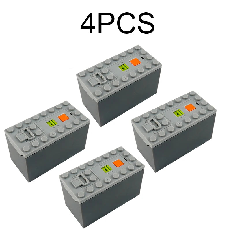 88000 AAA Battery Box Power Functions Set for MOC Trains/Cars - Compatible with Legoeds Building Blocks