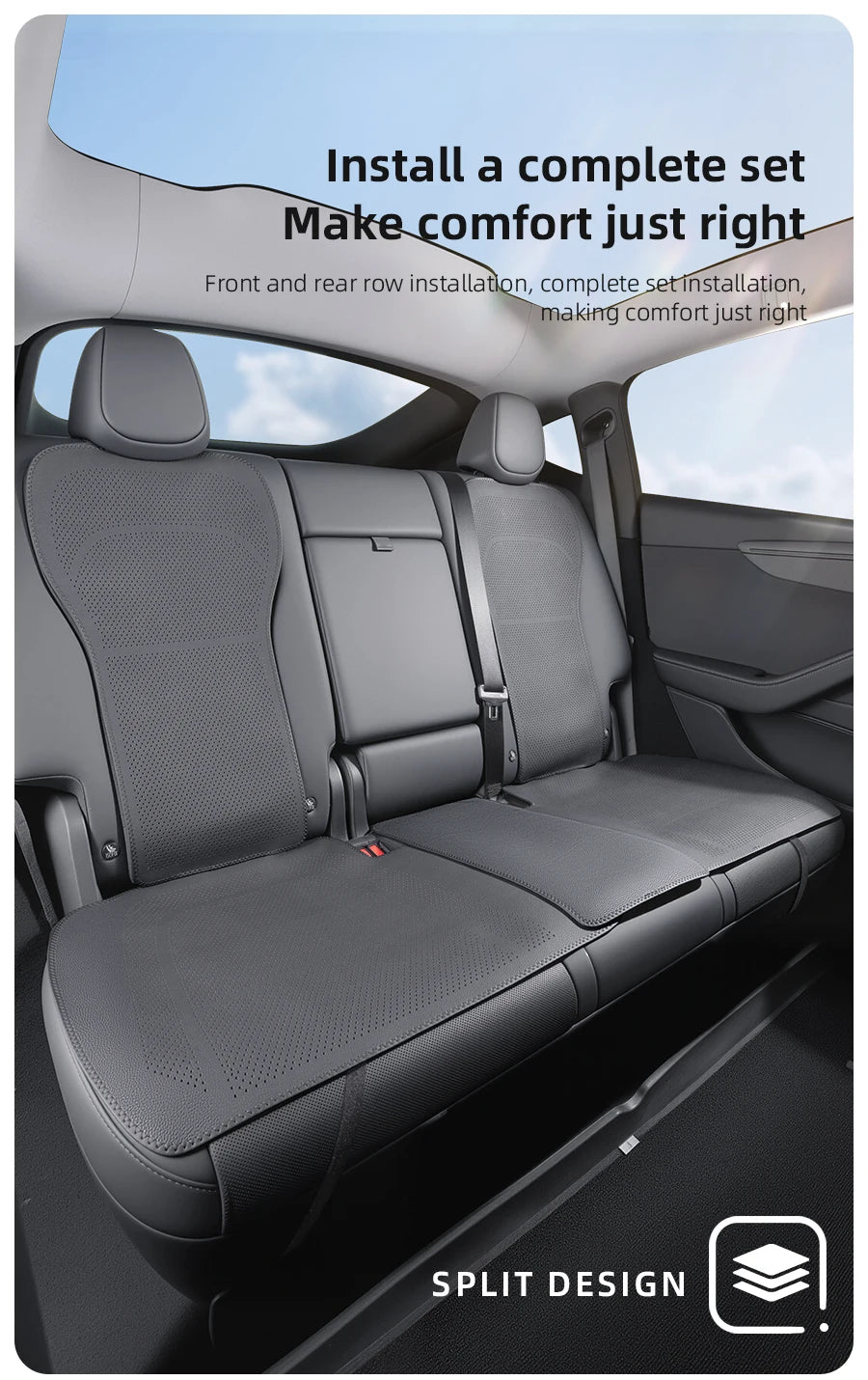 For Tesla Model Y Juniper/Model 3 Highland front and rear seat cushions,Seat cover,Car seat,protection pad Interior accessories