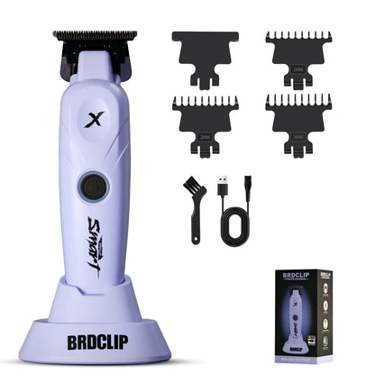 BRDCLIP  X Series White FA1T 7700RPM Professional Electric Hair Trimmer Hair Clipper For man carving DLC Blade Barber Shop Tool
