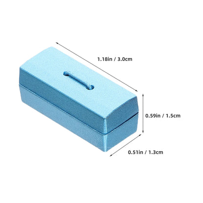 5Pcs Mini Toolbox Tin Miniature Dollhouse Furniture Mini House Scene Accessories Miniature Tool Case Decorative Tiny Hardware