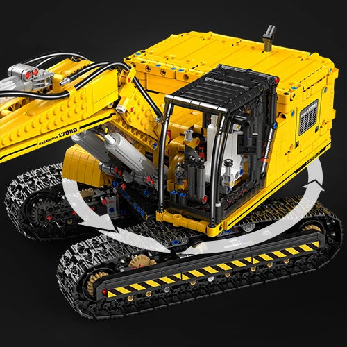 MOULD KING 13112 Technical Car Toys The MOC-2513 APP&RC Motorized Excavator Model Building Blocks Bricks Kids Christmas Gift