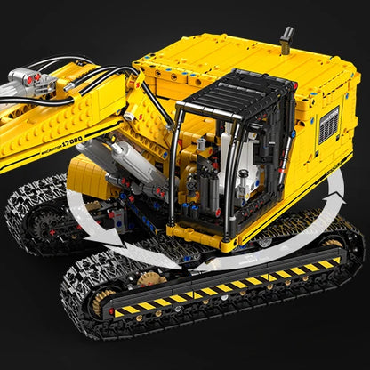 MOULD KING 13112 Technical Car Toys The MOC-2513 APP&RC Motorized Excavator Model Building Blocks Bricks Kids Christmas Gift
