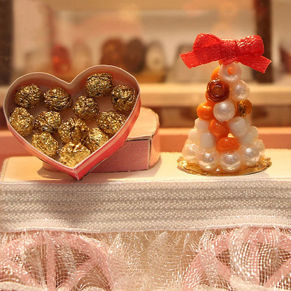 DIY Wooden Mini Doll Houses Kit 3D Puzzle Assembly Model Making Room Toys Dollhouse With Furniture LED Lights For Christmas Gift