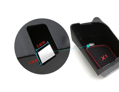 LHD Car Central Seat Armrest Box Console Storage Container Organizer Tray Interior For BMW X1 F48 X2 F39 2016-21 Car Accessories