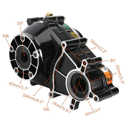 TDPRO 72v 1500W Differential Motor 16T Transimission Gearbox Electric BIKE atv karting accessoires  buggy