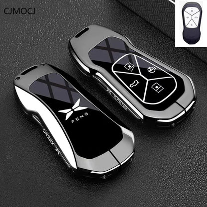 Premium Zinc Alloy Key Cover Case for XPENG G9/G6/G7/P5/P7+/G3i/MONA M03 (2025) - Protective Key Fob Shell Keybag Keychain