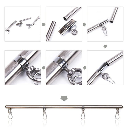 BDSM Bondage Kit Spreader Bar Handcuffs Ankle Cuffs SM Sex Adult products Dog Collar Fetish Restraints Set Sex Toys for Couples