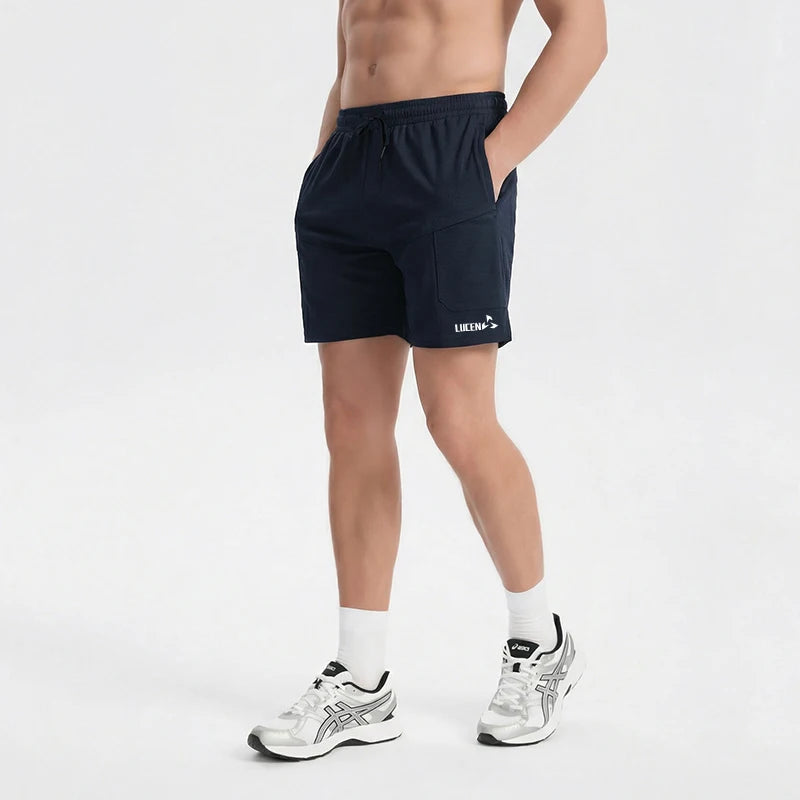 LUCEN New 2026 High-Quality Men's Summer Sports Breathable Shorts Fashionable Beach Leisure Shorts Fitness Running Shorts Tops