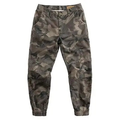 Pure Cotton Camouflage Workwear Trousers Men's Loose Fit Multi-Pocket Wear-Resistant Autumn Winter Fashion Brand Long Pants