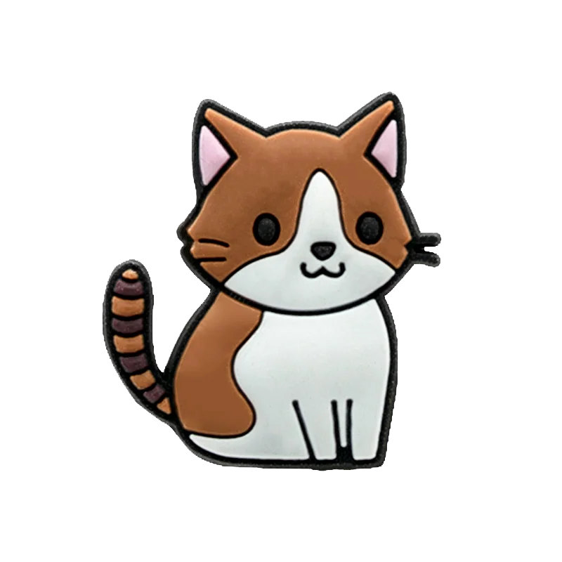 1/50/100pcs Cat Shoe Charms Sphinx Orange Cat Pins for Shoe Accessories Cute Decorations for Kids Women Clog Buckle Ornament