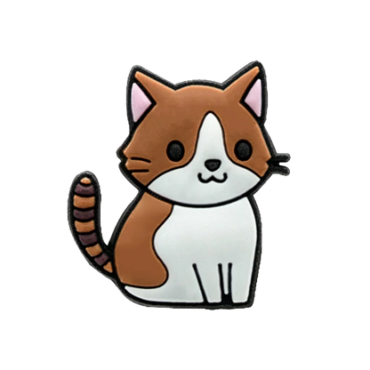 1/50/100pcs Cat Shoe Charms Sphinx Orange Cat Pins for Shoe Accessories Cute Decorations for Kids Women Clog Buckle Ornament