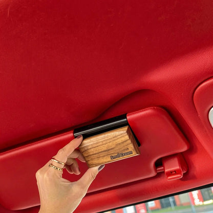 Perfect Car Gift Wooden Air Freshener Block with Natural Essential Oils Refreshing Scent for Auto Interior