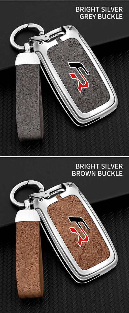 Suitable for Seat Ateca Leon FR 2 Ibiza zinc alloy car key cover high-end genuine leather car key case buckle auto accessories