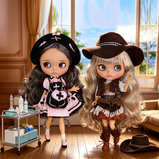 ICY DBS Blyth Doll 1/6 Joint 30cm tan Skin Matte Face Girl Set Doll BJD Toy Gift