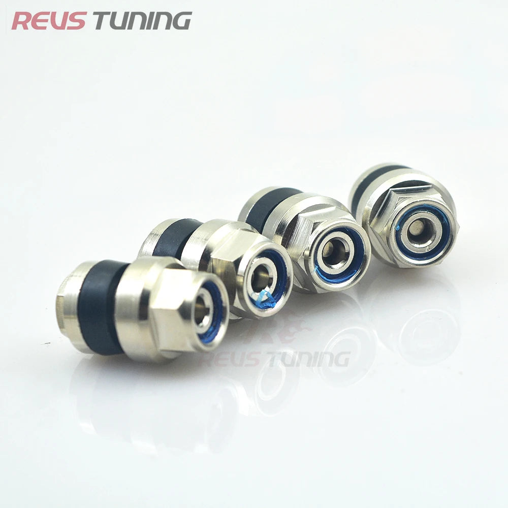 Universal Alloy 4pcs/Set Flush Bolt In Kit Invisible Stealth Car Wheel Tyre Tire Valve Stems Tube Cap