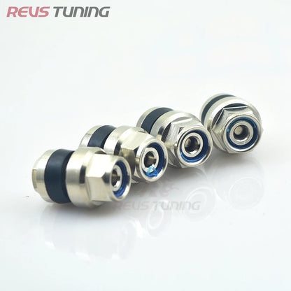 Universal Alloy 4pcs/Set Flush Bolt In Kit Invisible Stealth Car Wheel Tyre Tire Valve Stems Tube Cap