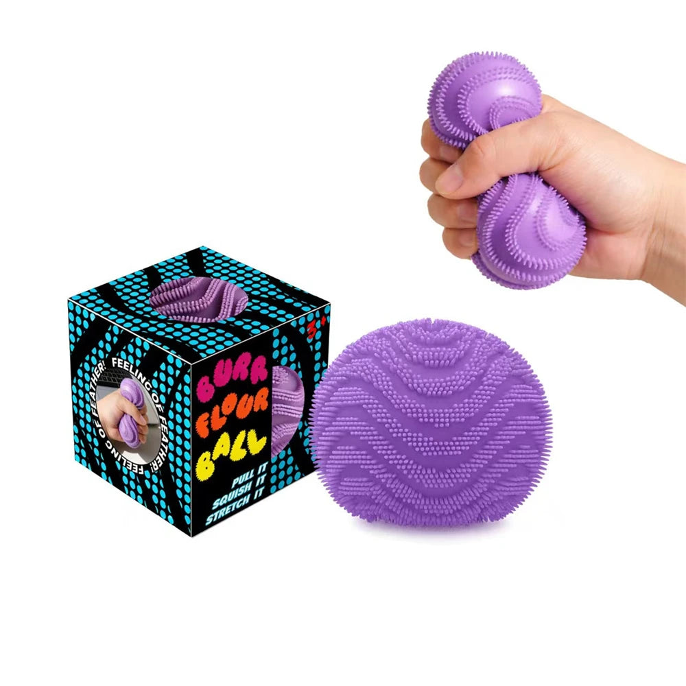Hot Needoh Fuzz Ball Cat Stress Relieving Puzzle Toys Malt Sugar Squishy Stress Relief Slow Rebound Anti-Anxiety Squeeze Toy