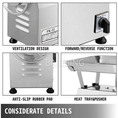 BABEJING Commercial Industrial Meat Grinder, Electric Multifunctional Meat Grinder, Stainless Steel Food Chopper
