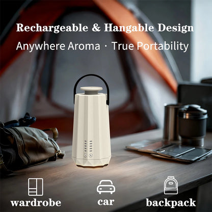NAMSTE Portable Battery/Type-C Aroma Diffuser for Hotel Home with Leak Proof Technology Night Light Bluetooth Waterless Diffuser