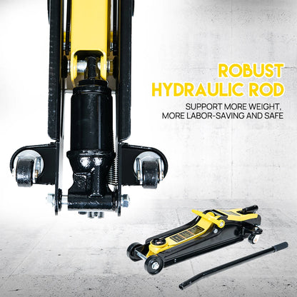 Low Profile Floor Jack 2.5 Ton Heavy Steel Single Piston Hydraulic Pump